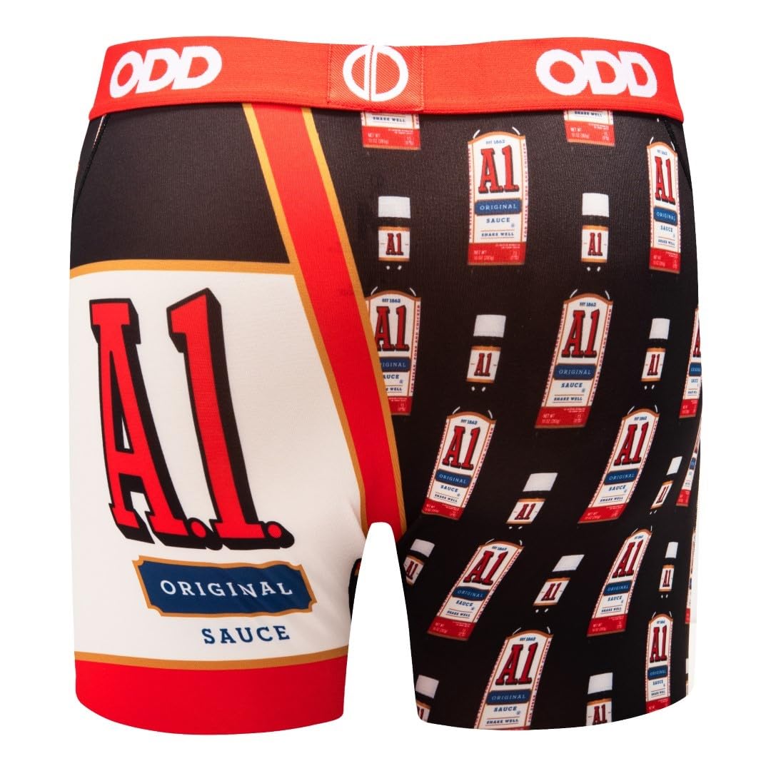 Funny Men's Boxer Briefs with Hot Sauce & Condiment Prints - Comfortable & Breathable Underwear for Casual Wear, Gifts, and Everyday Use