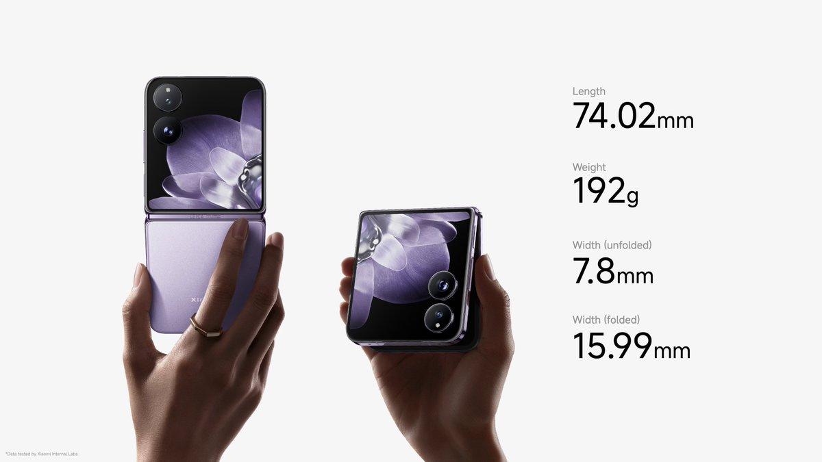 Xiaomi Mix Flip 5G Smartphone (12GB RAM 512GB Storage) Global Version - Powerful Foldable Phone for Work, Travel & Entertainment