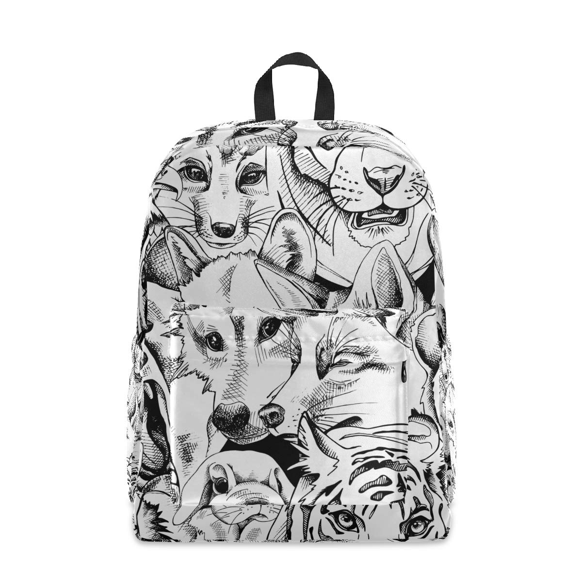 Anti-Theft Laptop Backpack for Men & Women - 15.6 Inch Waterproof Travel Backpack with USB Charging Port, College School Bookbag for Work, Commuting & Outdoor Adventures (Bear/Tiger/Wolf/Fox/Parrot Designs)