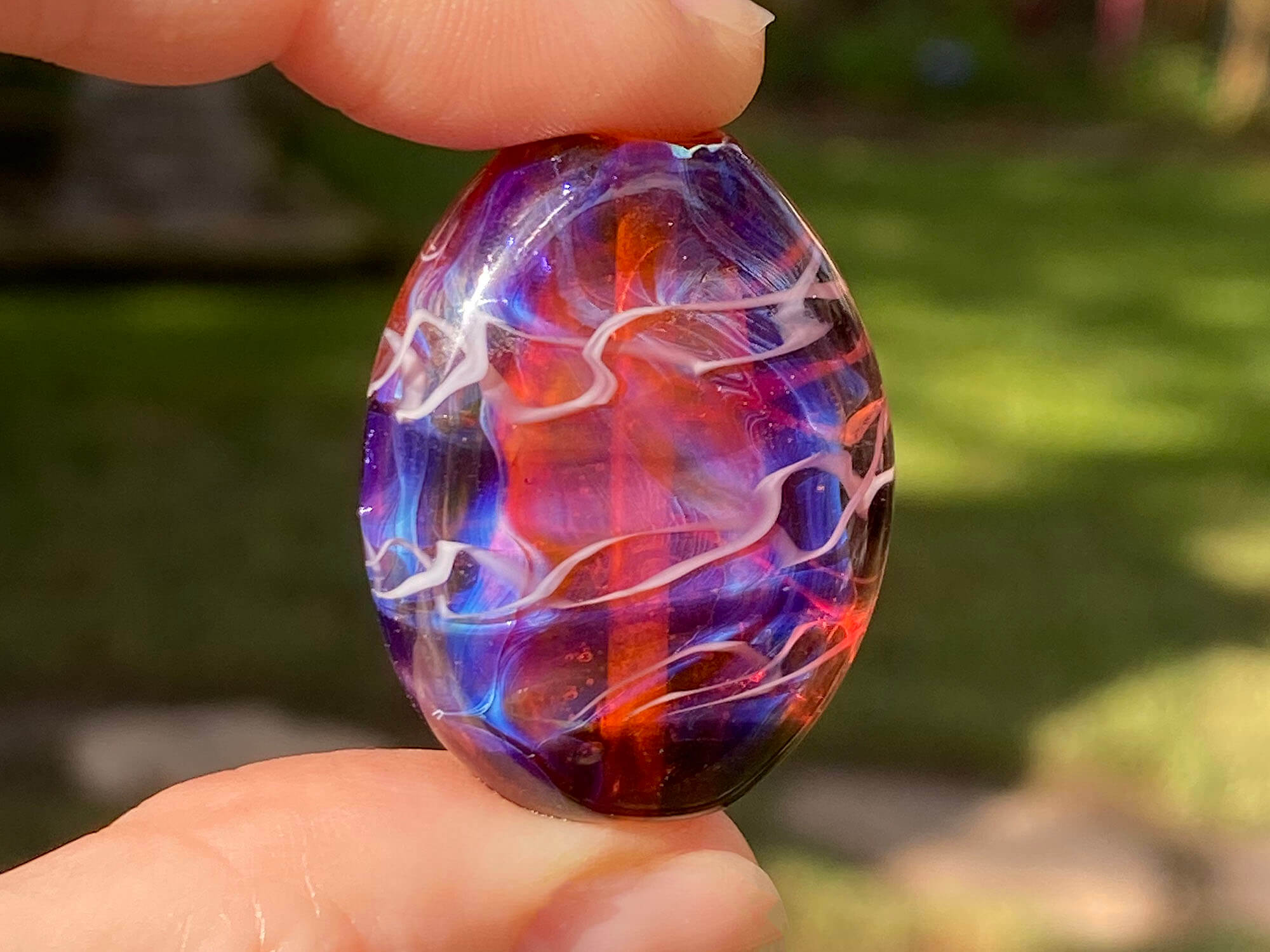 Vivid Purple Pink Lampwork Glass Focal Bead for Jewelry Making - Handmade SRA Bead for Necklaces, Bracelets & DIY Crafts - Perfect for Boho, Wedding & Statement Jewelry Designs