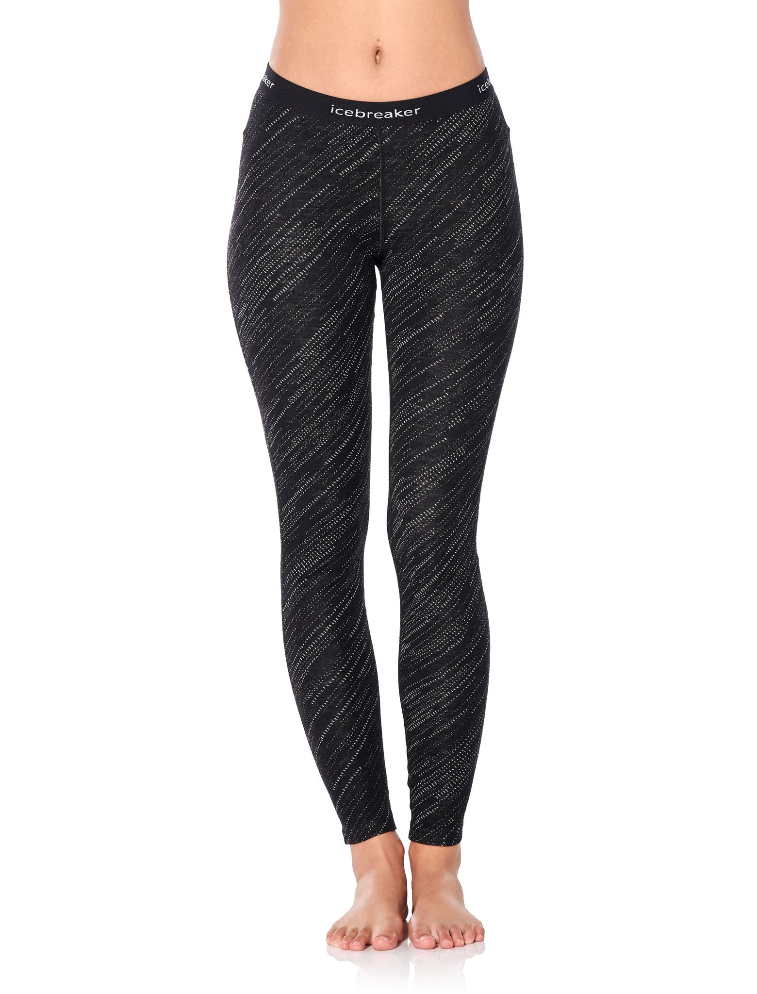 250 Vertex Leggings Snow Storm - Women's High Waist Yoga Pants for Running, Workout & Winter Sports - Thermal Fleece Lined Tights for Cold Weather
