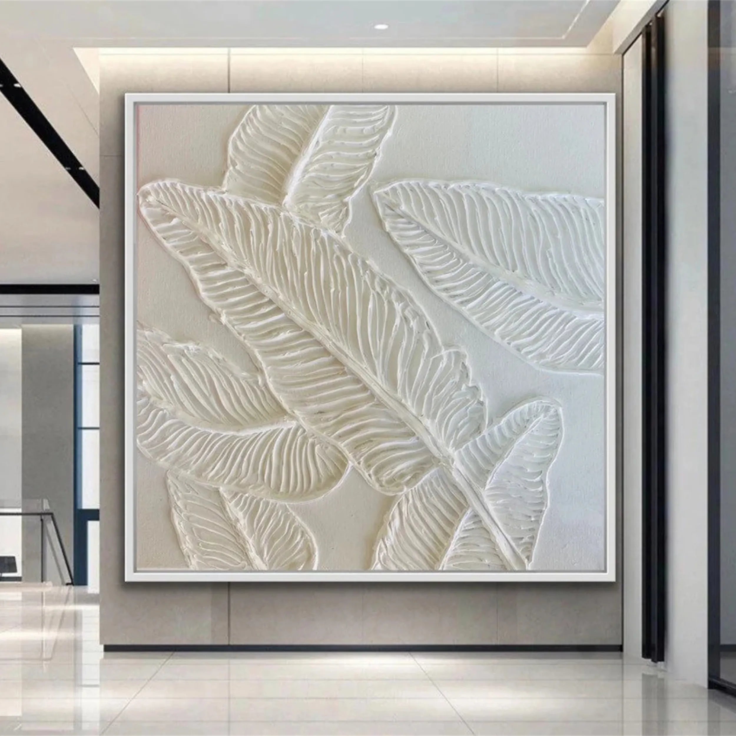 Beautiful Flower and Tree Painting #FT076 - Handmade Canvas Art for Home Decor, Living Room, Bedroom & Office Wall