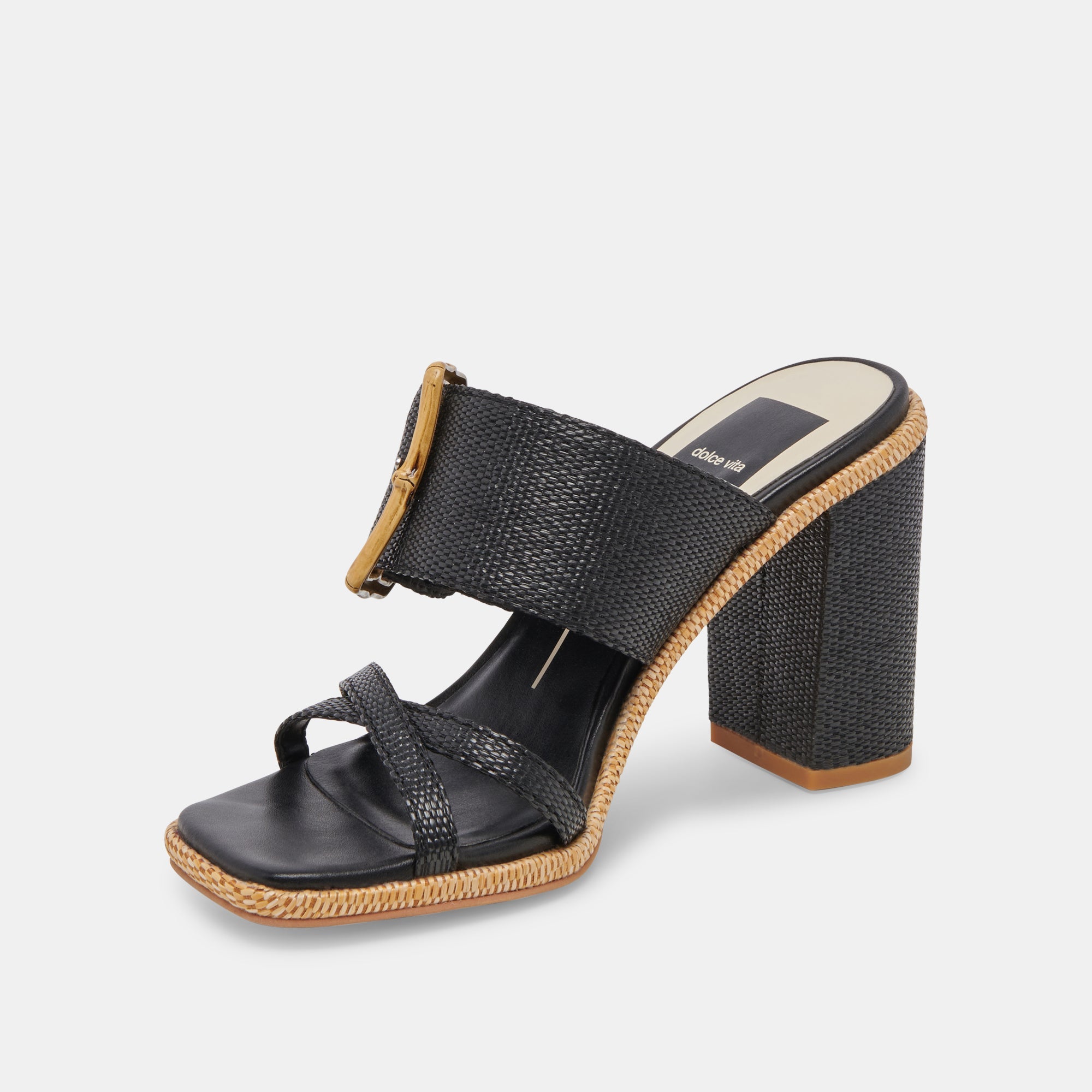 ONNIE HEELS ONYX RAFFIA Sandals for Women - Comfortable Summer Wedges with Adjustable Straps | Perfect for Beach, Vacation, and Casual Outings