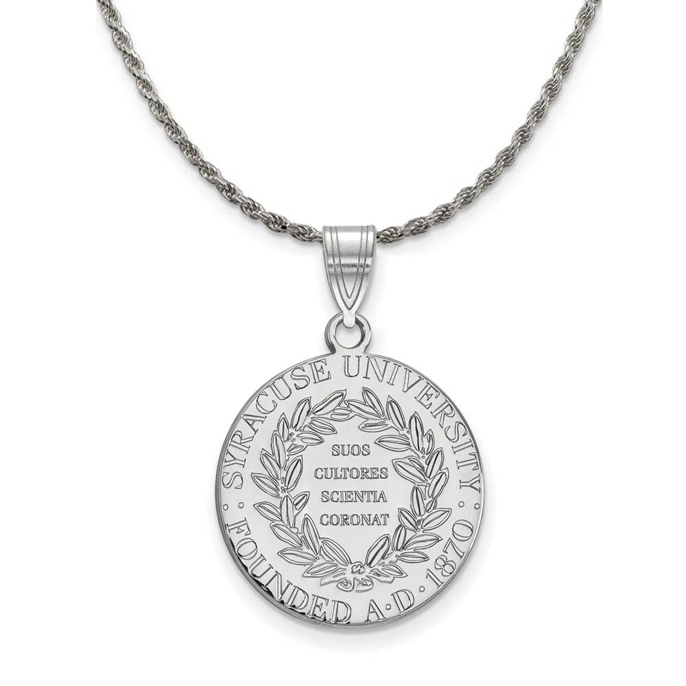 Sterling Silver Syracuse U Pendant Necklace for Gifts & Fashion