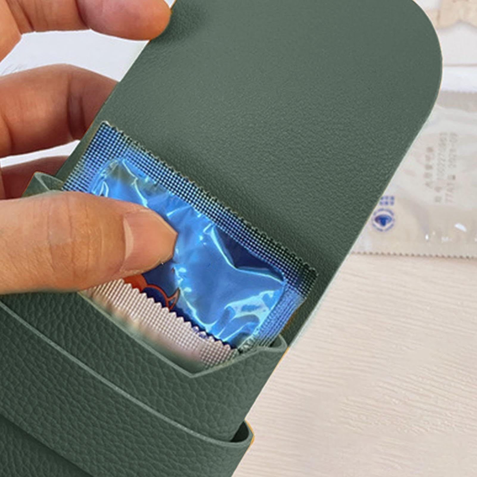 Premium PU Leather Condom Carrying Case - Discreet Travel Pouch for Protection & Accessibility | Small Purse for Wallet, Pocket or Bag | Perfect for Dating, Travel & Emergency Preparedness