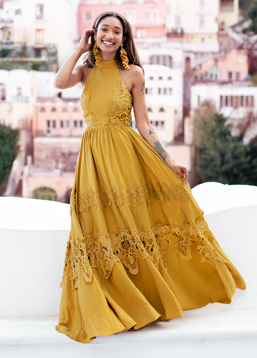 Alondra Honey Floral Print Summer Dress for Women - Elegant & Comfortable Casual Wear for Beach, Party & Date Night