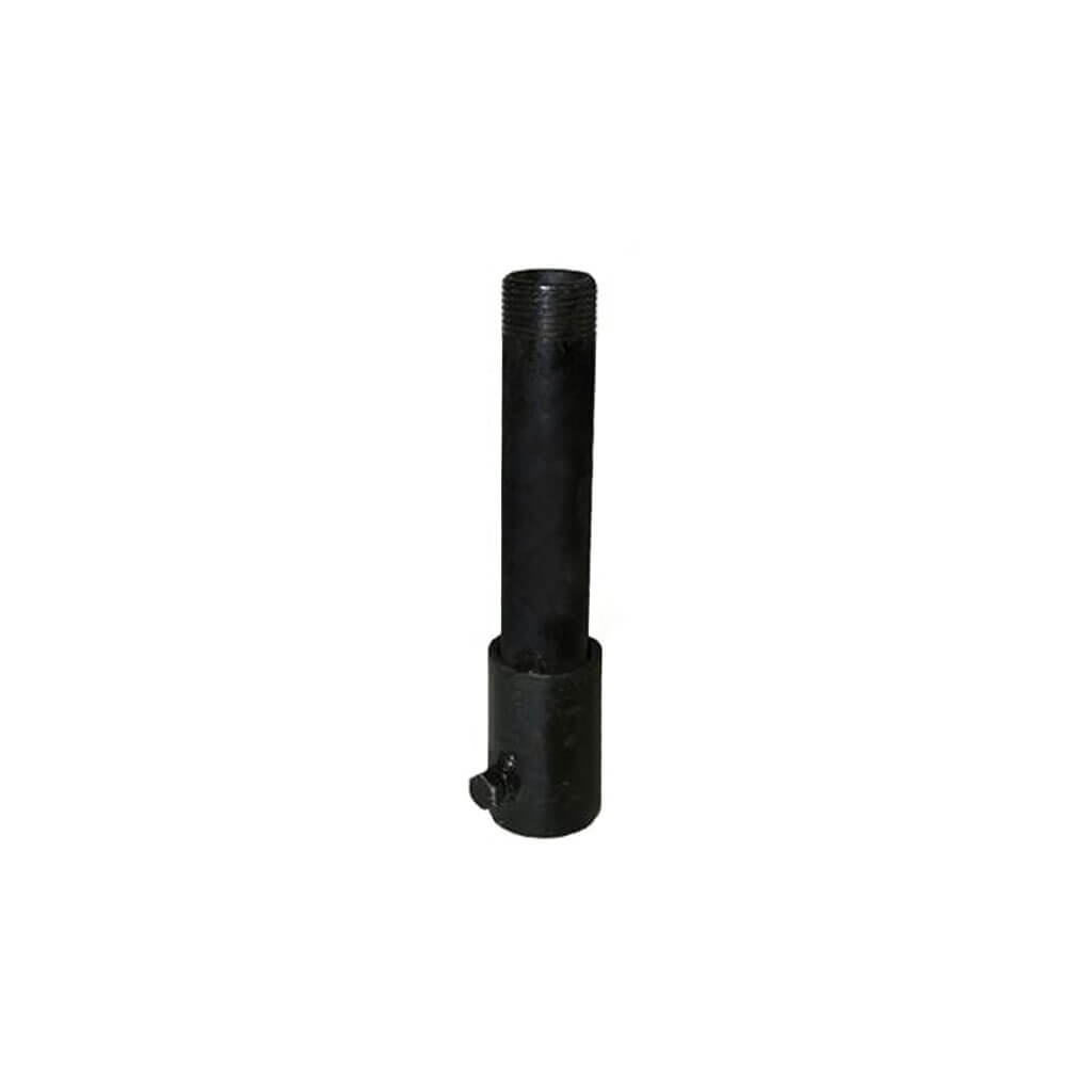 6 Inch Black Iron Threaded Waterbox Extension Nipple with Coupling - Heavy Duty Plumbing Fitting for Water Supply Lines, Irrigation Systems & DIY Projects