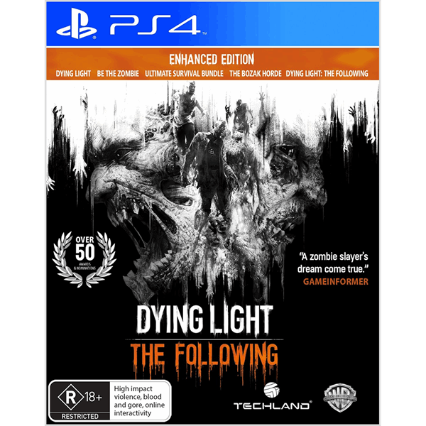 Dying Light: The Following - Enhanced Edition PS4 Game | Open-World Zombie Survival Action | Perfect for Horror & Adventure Gamers