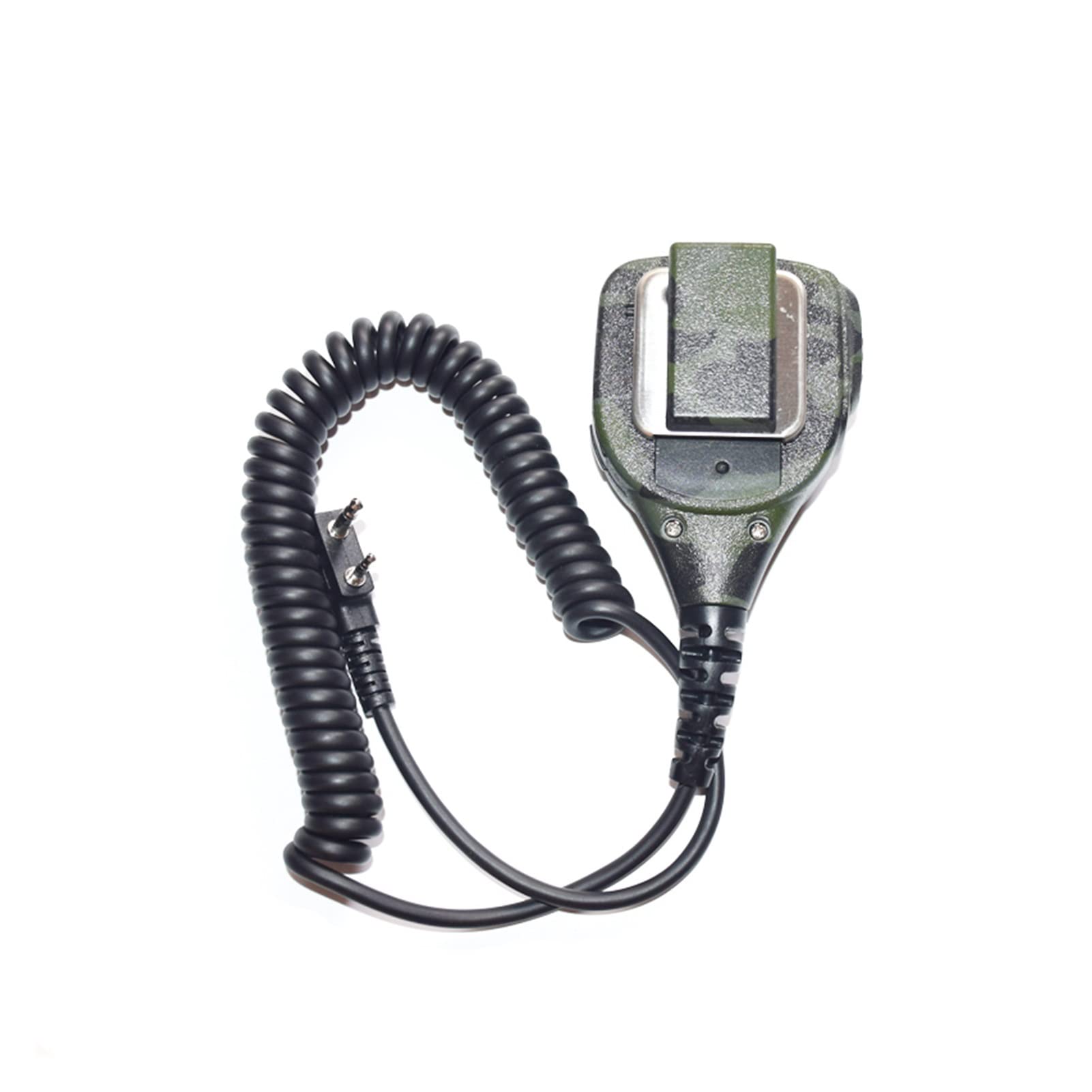 ARSMI Camouflage Walkie Talkie Microphone - PPT Speaker Mic for Kenwood & Baofeng Two-Way Radios - Ideal for Outdoor Adventures, Hunting, and Security Communications