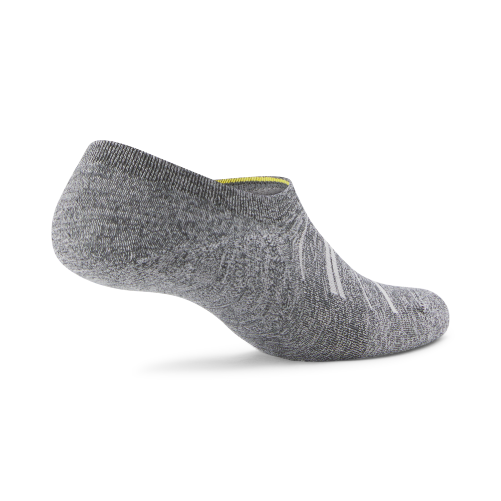 Anytime No Show Socks - Invisible Low Cut Liner Socks for Men & Women, Breathable & Comfortable, Natural Grey Heather/Light Grey - Perfect for Sneakers, Loafers & Casual Shoes