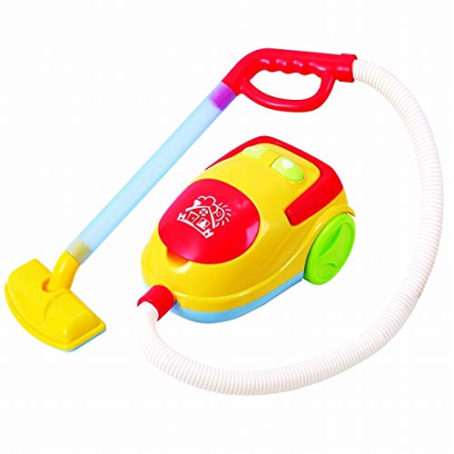 Playgo 3468 My Cleaning Trolley Toy Set with Vacuum Cleaner - 7 Piece Pretend Play Cleaning Kit for Kids, Perfect for Role Play & Housekeeping Games (Pink)
