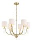 Craftmade Fortuna 6-Light Chandelier 58226 SB - Elegant Dining Room & Foyer Lighting Fixture for Modern Homes