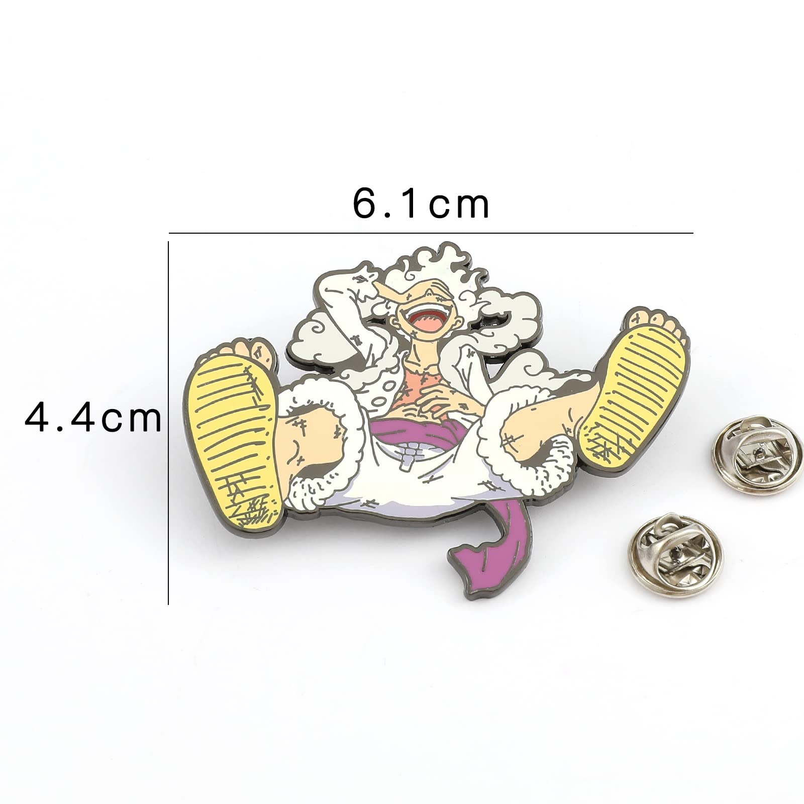 Anime Luffy Enamel Pins - One Piece Metal Brooch Badges for Cosplay, Backpacks, Jackets & Gifts | Collectible Lapel Pins for Men, Boys & Anime Fans | Perfect for Conventions, Cosplay Events & Daily Fashion Accessories