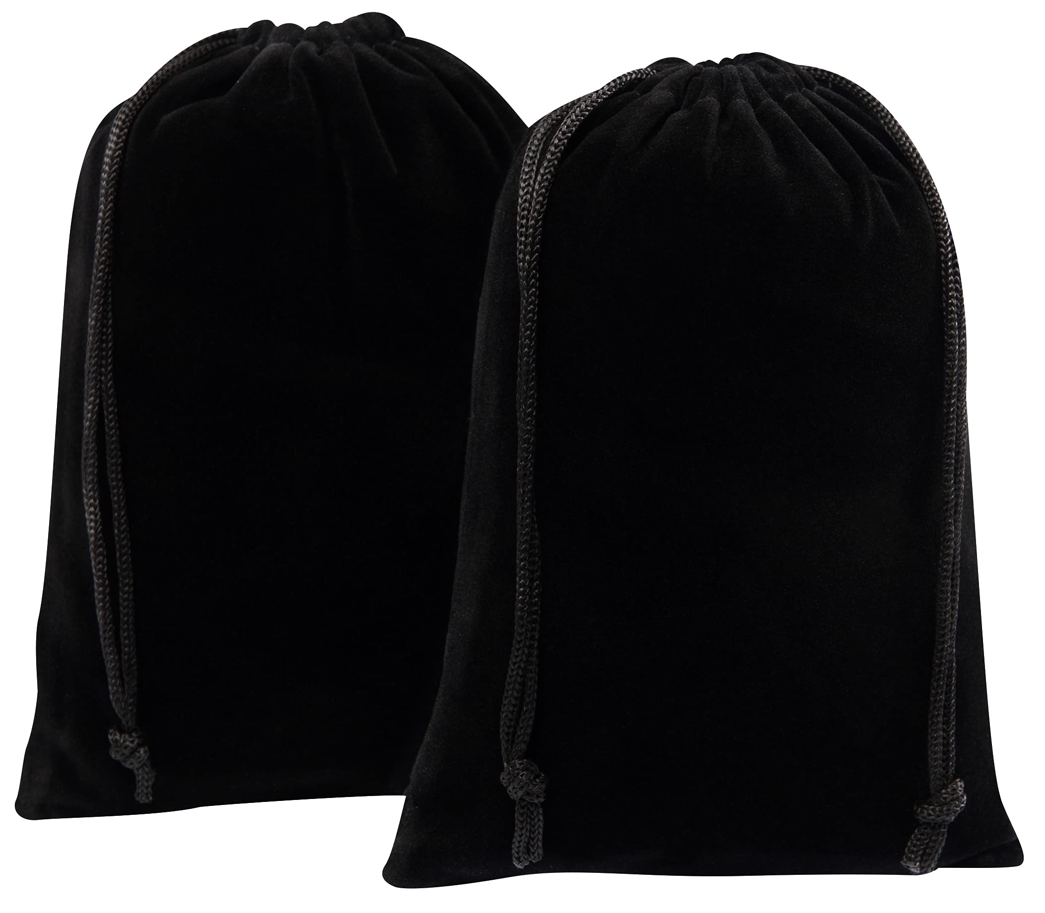 Premium Velvet Drawstring Gift Bags Bulk 50 Pack (5x7 Inches) - Elegant Black Jewelry Pouches for Wedding Favors, Party Gifts & Holiday Presents
