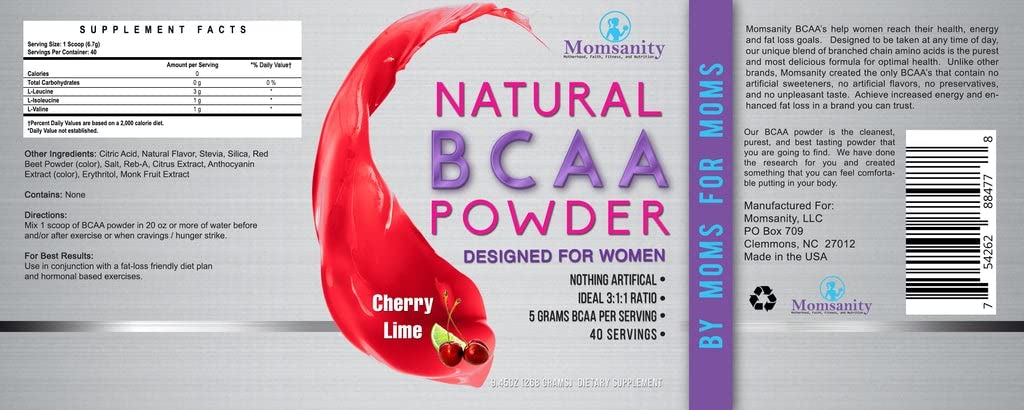 Cherry Lime BCAA Powder & Vanilla Protein Powder for Women - Pre Workout Supplement & Muscle Recovery - Delicious Recipe Guide Included - Perfect for Gym, Fitness & Post-Workout Recovery