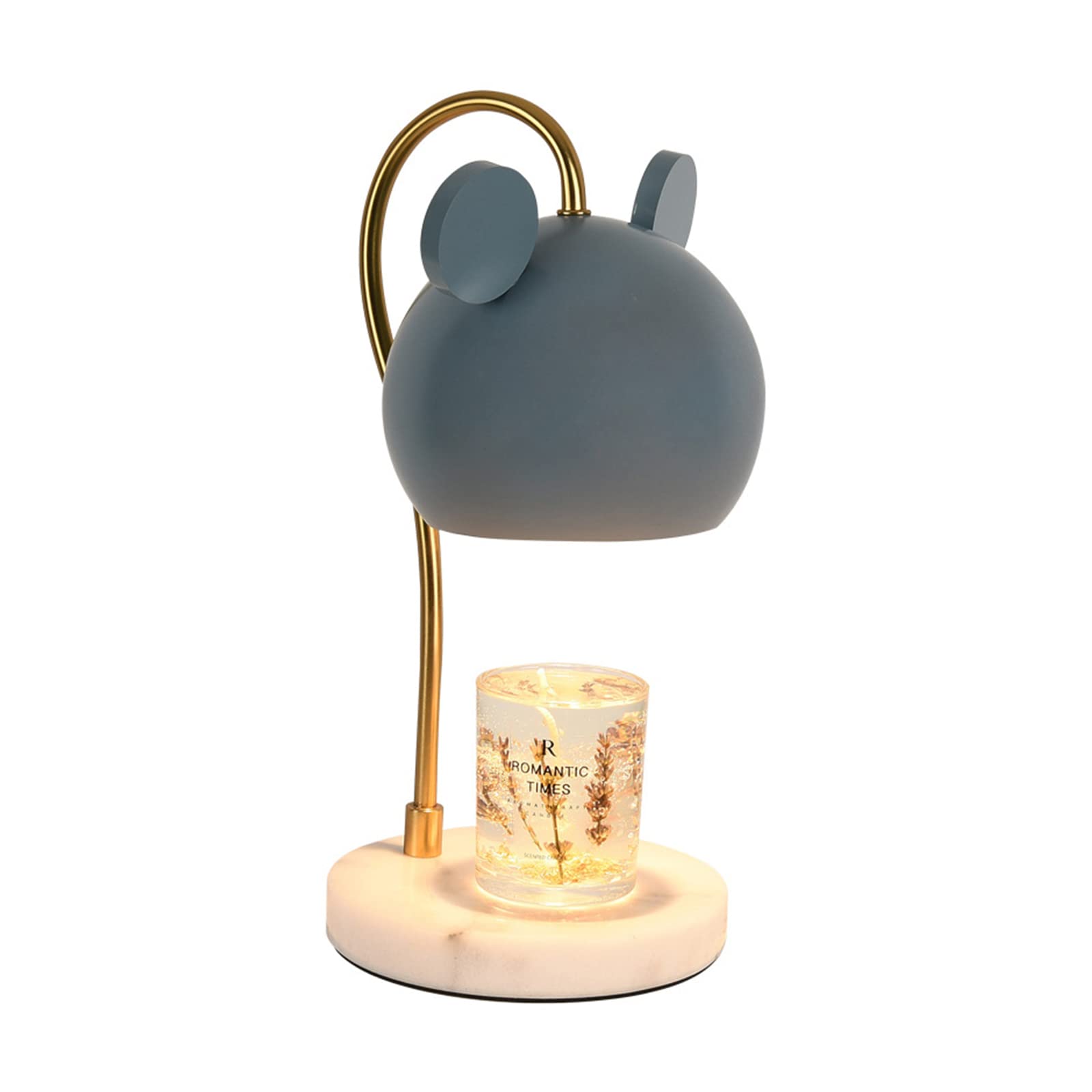 YEHEI Blue Candle Warmer Lamp - Electric Wax Melter with Timer & Dimmer, Marble Base Table Lamp for Scented Candles | Perfect for Home Decor, Birthday Gifts for Women & Girls, Romantic Ambiance & Aromatherapy