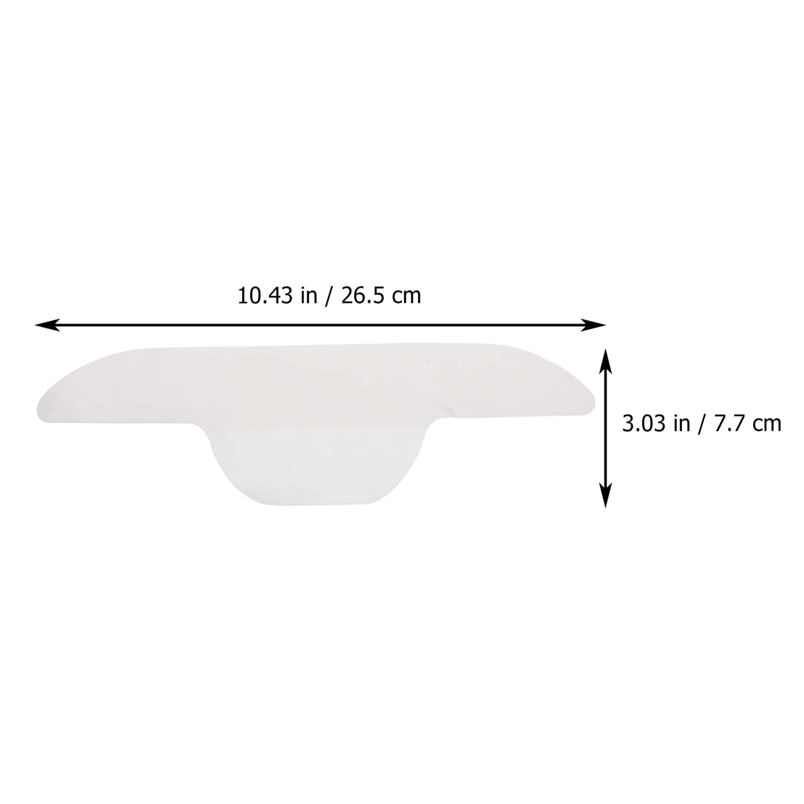 Healifty 20pcs Disposable Self-Adhesive Collar Protectors - Invisible Sweat Pads for Shirt Neck, White | Prevent Sweat Stains & Odor | Perfect for Business, Work, Gym & Daily Wear