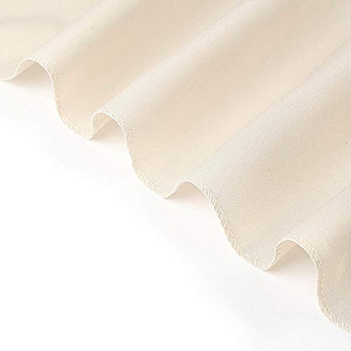 BalsaCircle 100-Pack Beige Polyester Folding Chair Covers - Removable Washable Seat Protectors for Dining, Party & Wedding Decor | Perfect for Indoor/Outdoor Events, Banquets & Home Use