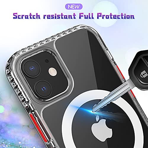 TheKit Ultra-Thin Clear MagSafe Case for iPhone 12 Pro Max - Anti-Yellowing Design | Compatible with Apple MagSafe Charger | Perfect for Everyday Protection & Wireless Charging