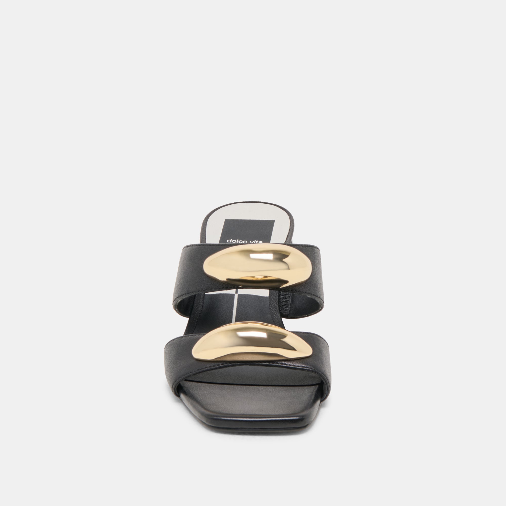 Barnet Black Leather Heels for Women - Stylish High Heels for Office, Party & Evening Wear