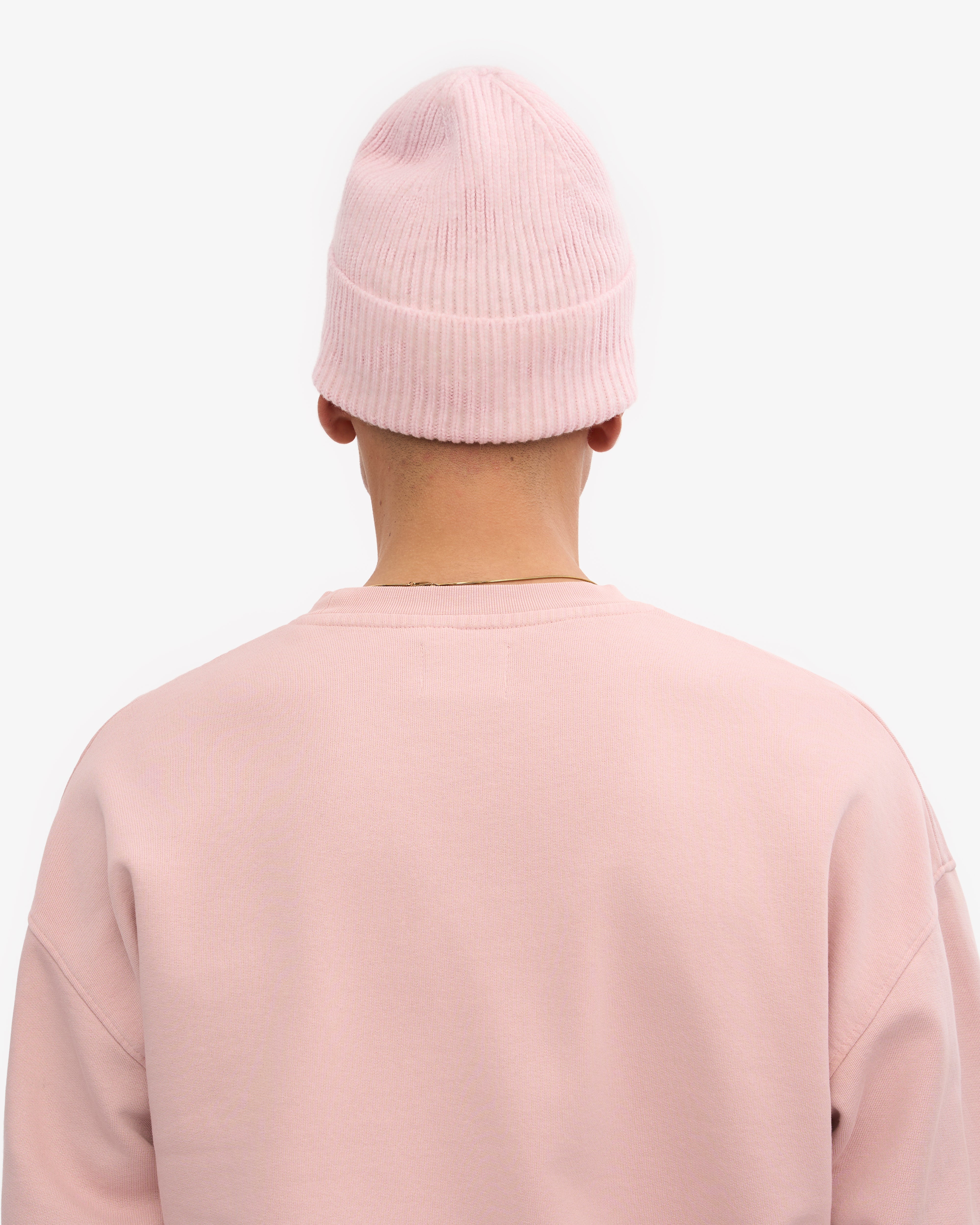 Soft Merino Wool Beanie for Women & Men - Faded Pink Winter Hat - Warm & Breathable for Skiing, Hiking & Outdoor Activities