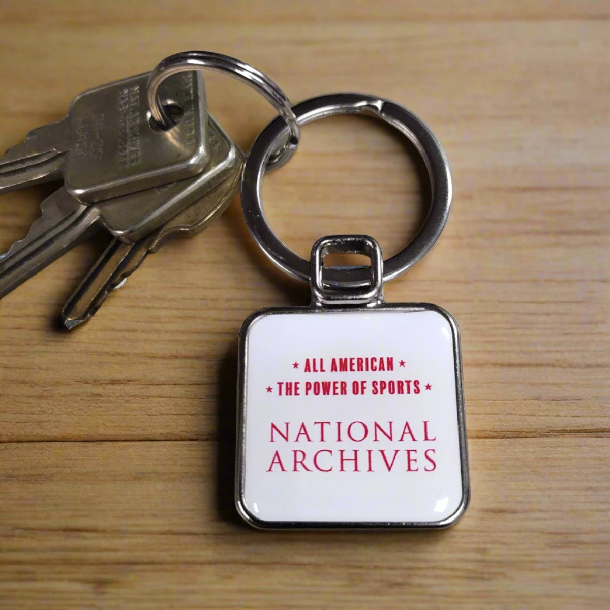 All American Sports Keychain - Patriotic USA Fan Gift for Men & Women - Perfect for Backpacks, Keys, and Game Day Accessories