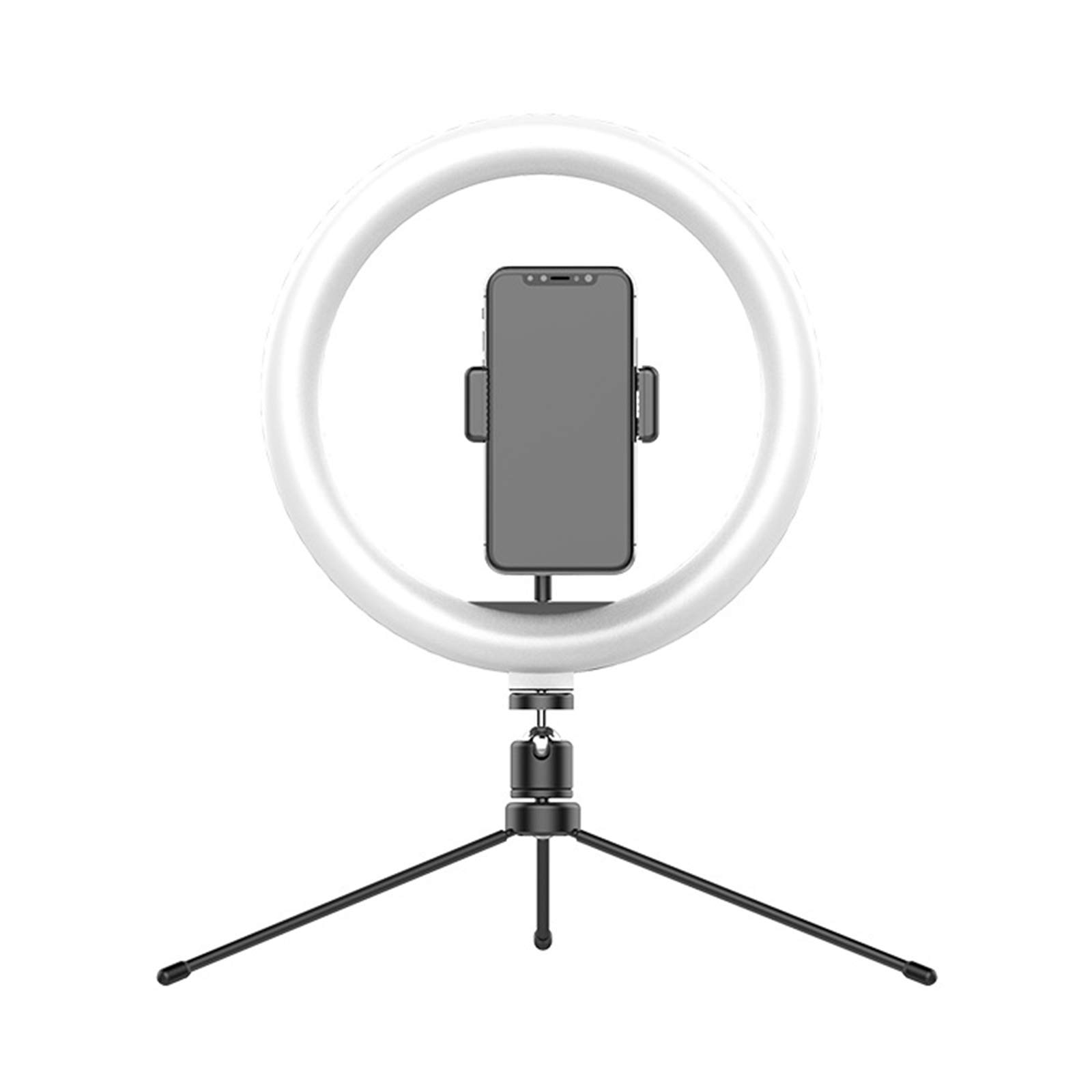 10 Inch Ring Light with USB Tripod Stand - Dimmable Desktop Fill Light for Selfie, Live Streaming, TikTok, YouTube & Video Calls - Perfect for Makeup, Beauty, Gaming & Content Creation