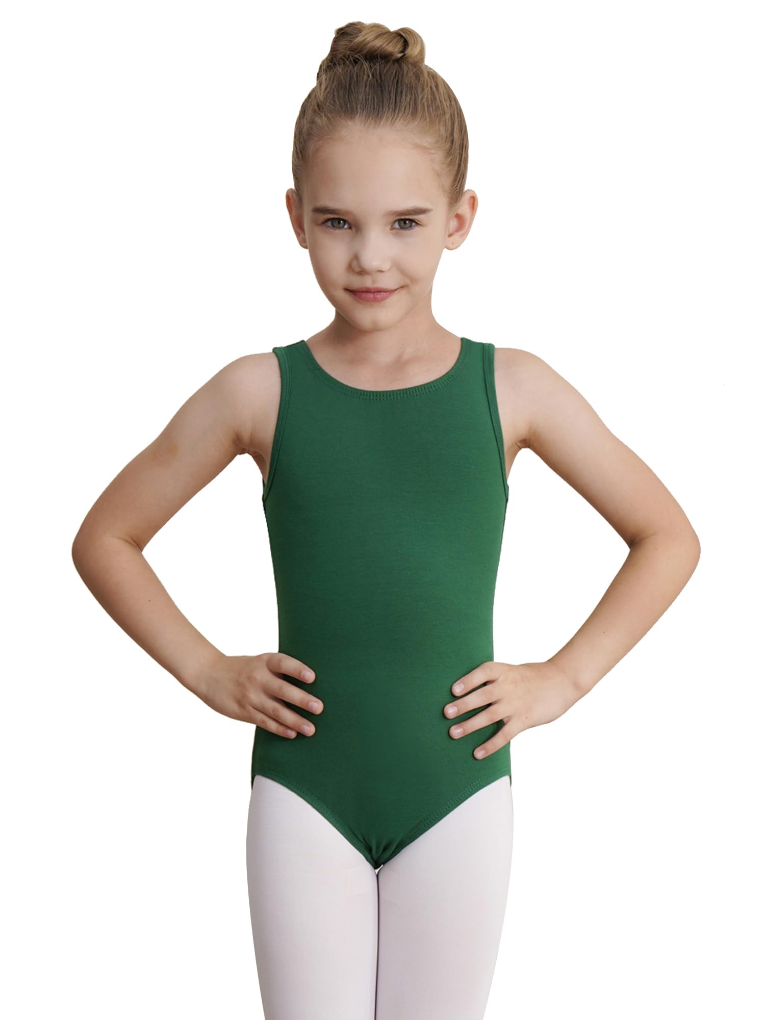 Girls Gymnastics Leotards - Sleeveless Ballet Tank Top for Dance & Performance | Perfect for Gymnastics, Ballet Practice, Recitals & Competition
