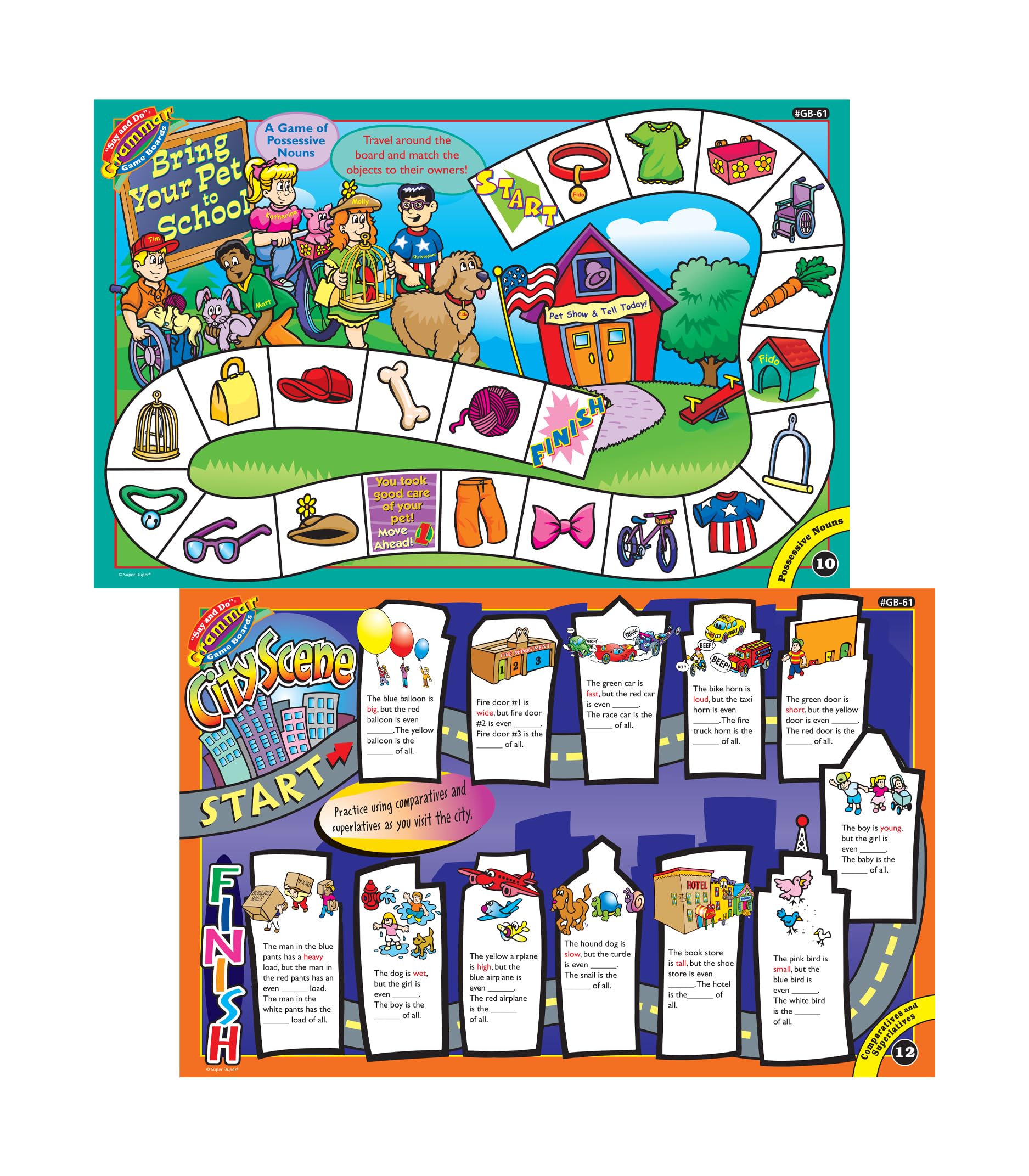 Super Duper Publications | Say and Do® Grammar Games for Kids | Fun Educational Learning Activities | Classroom & Homeschool Teaching Resource