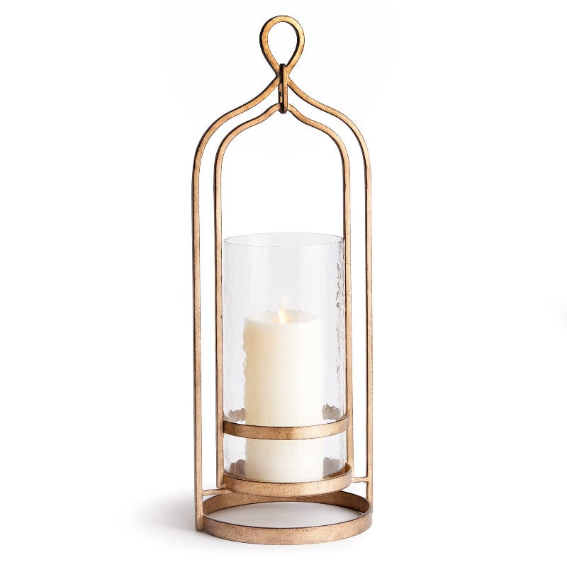 Amara Hurricane Votive Candle Holder - Large Glass Hurricane Vase for Home Decor, Wedding Centerpieces, and Romantic Dinner Ambiance