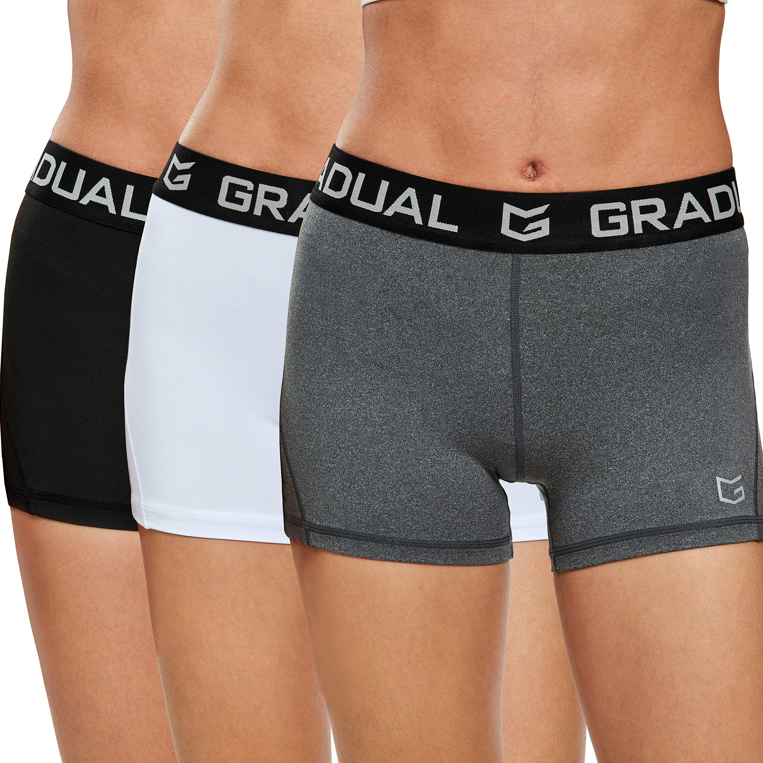 Best Women's Spandex Compression Volleyball Shorts - 3