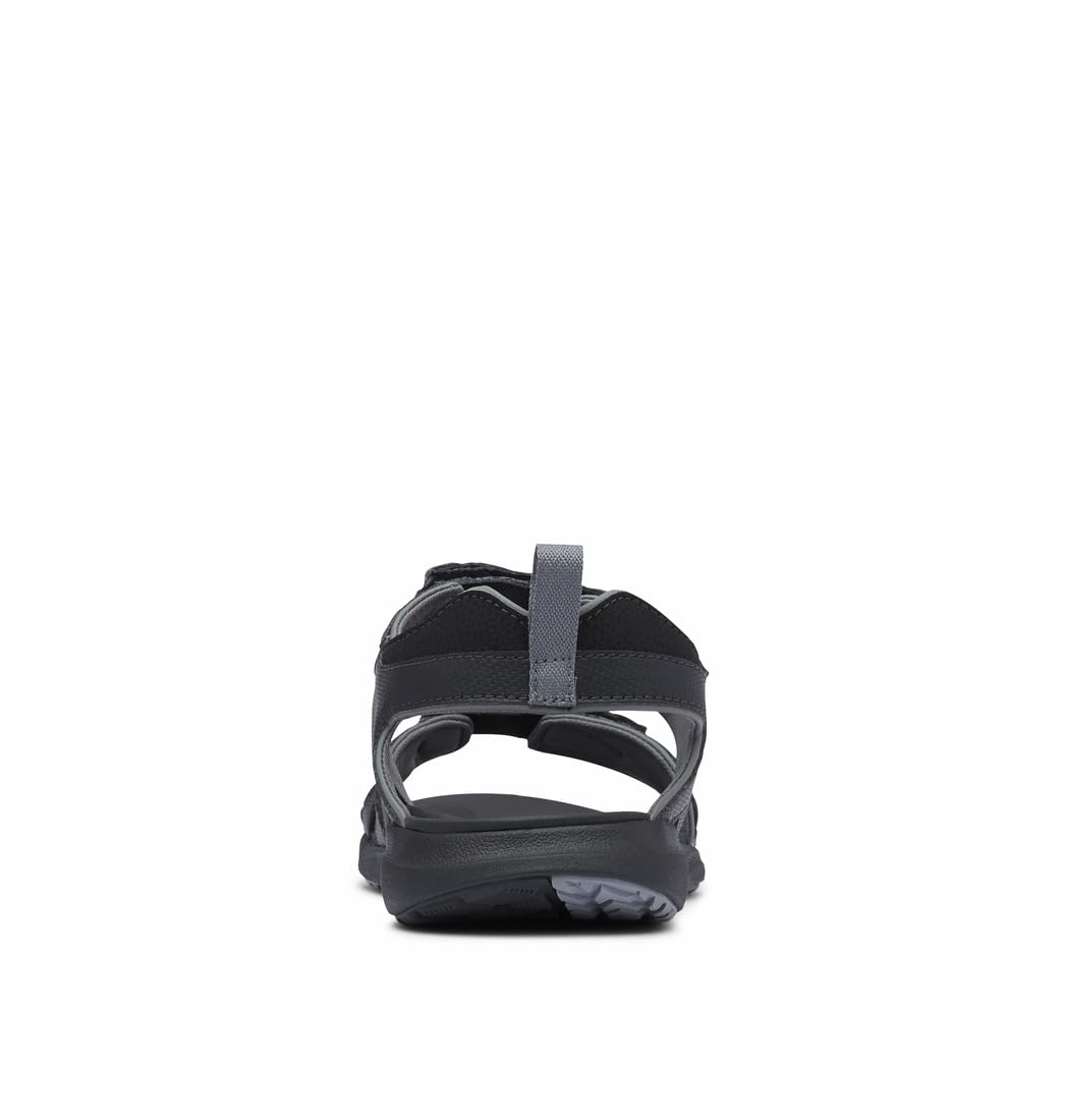 Columbia Men's 2 Strap Comfortable Outdoor Sandals - Black/Ti Grey Steel - Size 15 US - Perfect for Hiking, Beach & Summer Adventures