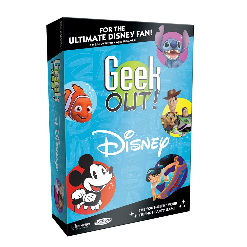 Disney Geek Out Party Board Game - Enchanting Trivia Bluffing Game with Favorite Disney Characters | Perfect for Family Game Night & Disney Themed Parties | Fun Group Game for Adults & Kids | Great for Birthday Parties, Movie Nights & Disney Fans