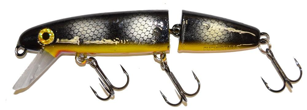 Bucher Jointed Shallow Raider Crankbait - Topwater Fishing Lure for Bass, Walleye & Pike - Perfect for Shallow Water & Weedless Areas