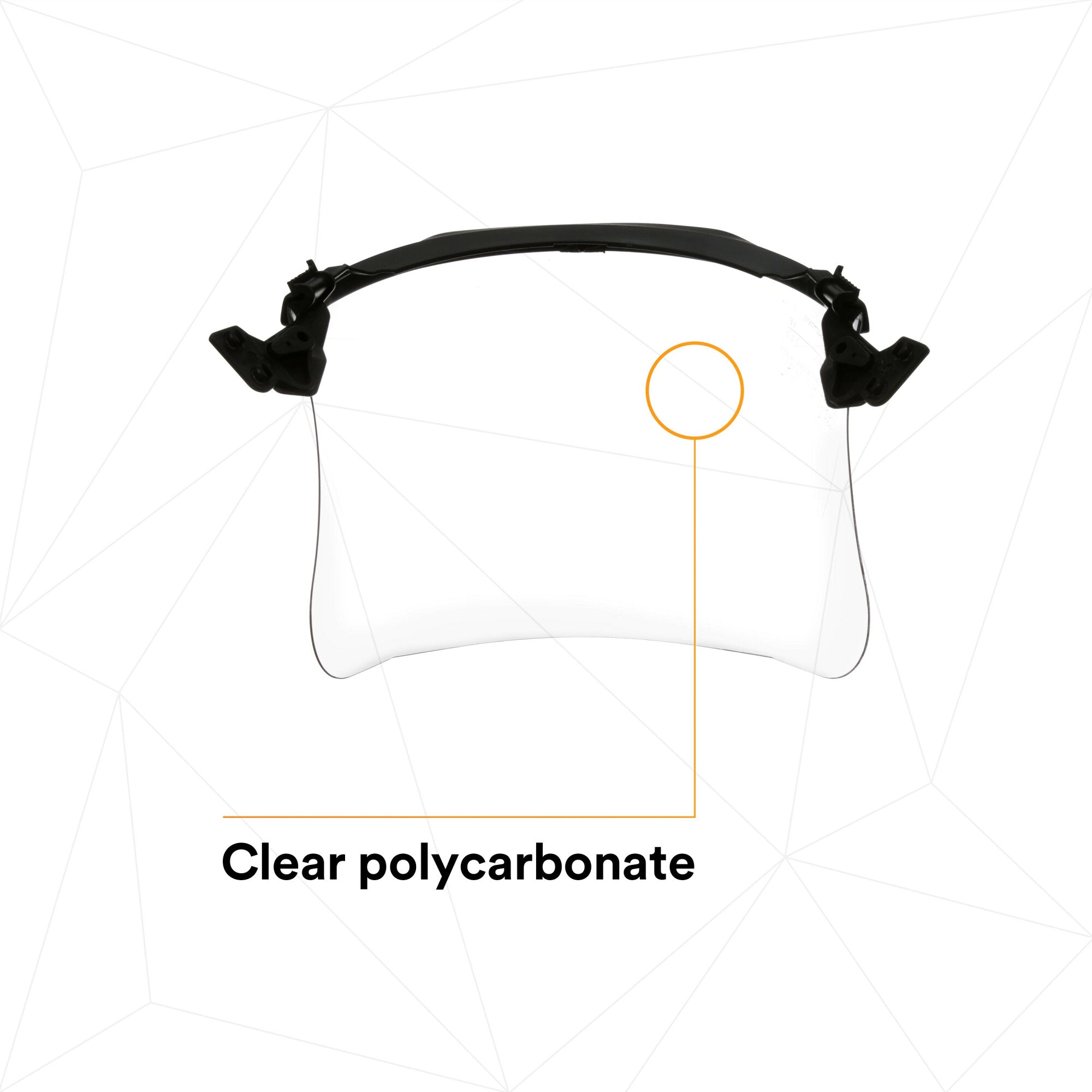 3M Clear Polycarbonate MultiVisor System V4F 10P - Face Shield for Safety Protection - Ideal for Construction, Healthcare & Industrial Use