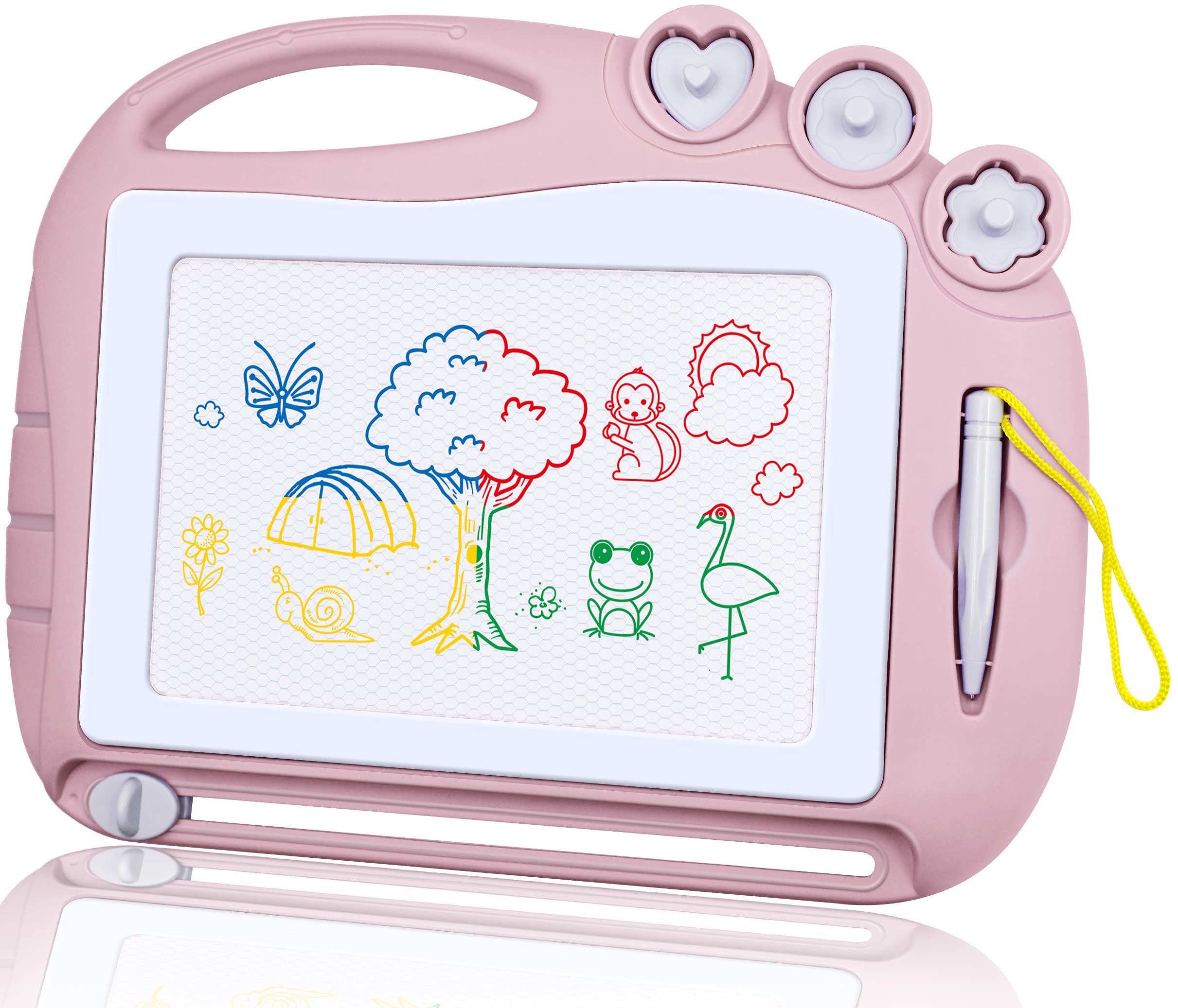 Magnetic Drawing Board for Kids - Erasable Doodle Sketch Pad, Travel Toys for Toddlers & Girls, Educational Learning Gift for Early Skill Development | Perfect for Car Rides, Home Play & Classroom Activities