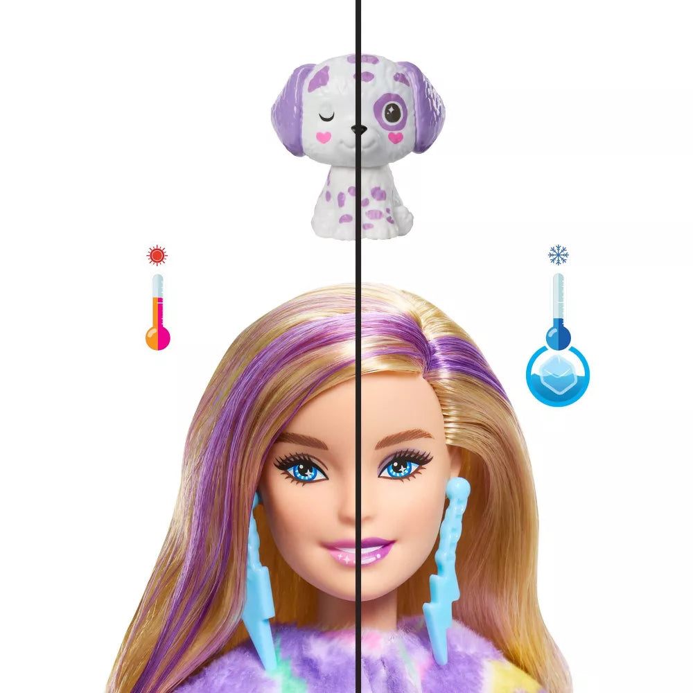 HRK37 Barbie Cutie Reveal Dog Toy - Surprise Unboxing & Collectible Pet Playset for Kids - Perfect for Birthday Gifts & Pretend Play
