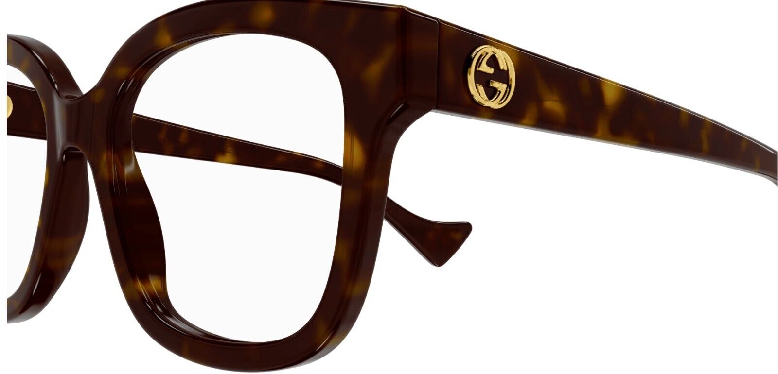 Gucci GG1258O 005 Havana Rectangular Women's Eyeglasses - Stylish Designer Optical Frames for Women | Perfect for Work, Reading & Fashion Accessories