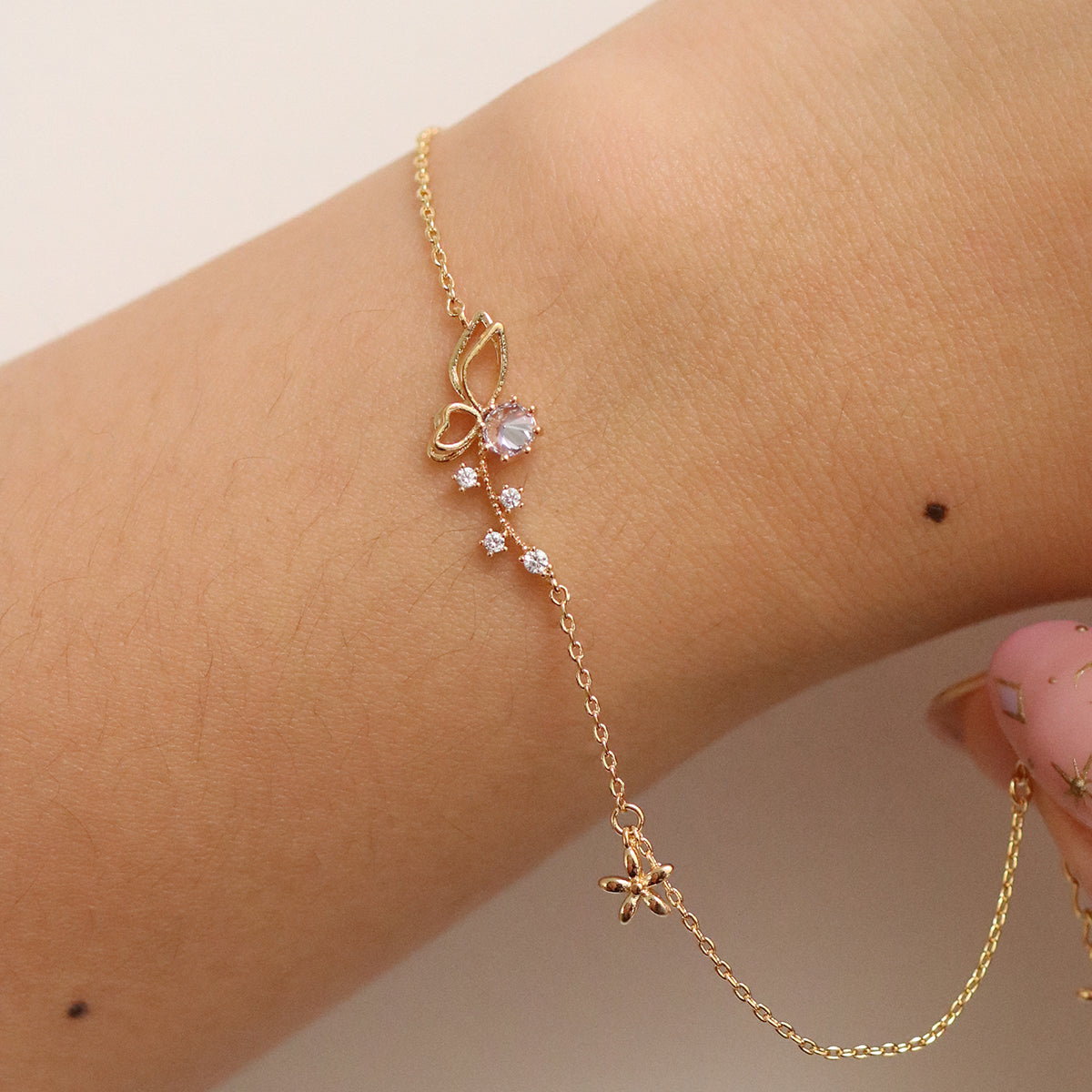 Elegant Butterfly Cubic Zirconia Bracelet for Women - Perfect for Parties, Weddings & Everyday Wear