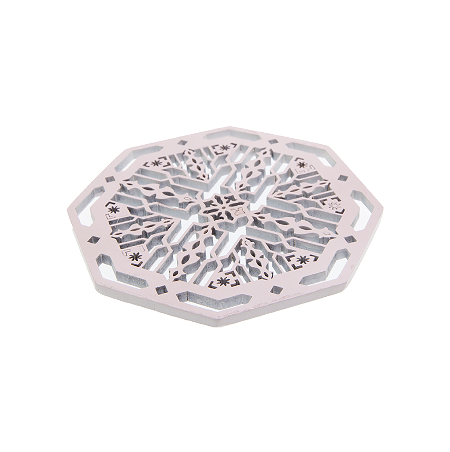 Natural White Coasters Set of 6 - Absorbent Cork Drink Coasters for Coffee Tables, Bars & Home Decor