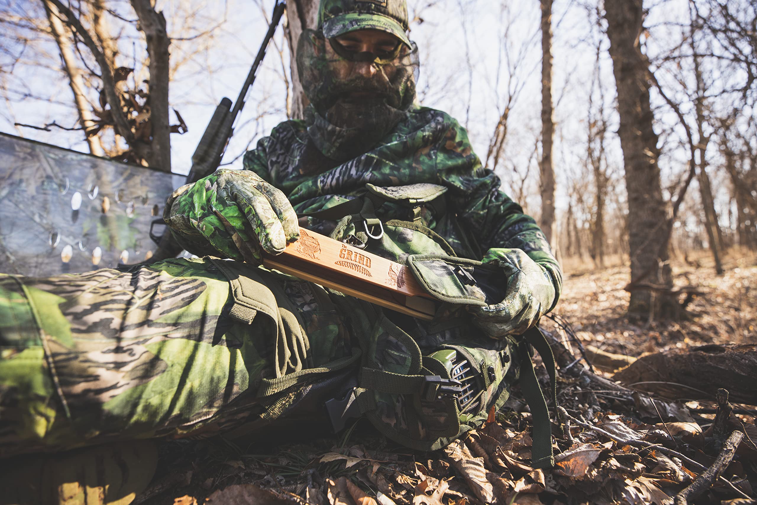 Premium Wooden Turkey Box Calls - The Grind Box Calls for Hunting Enthusiasts | Beginner & Pro Turkey Hunters | Multiple Sizes & Custom Designs | Ideal for Field Hunting & Practice Sessions