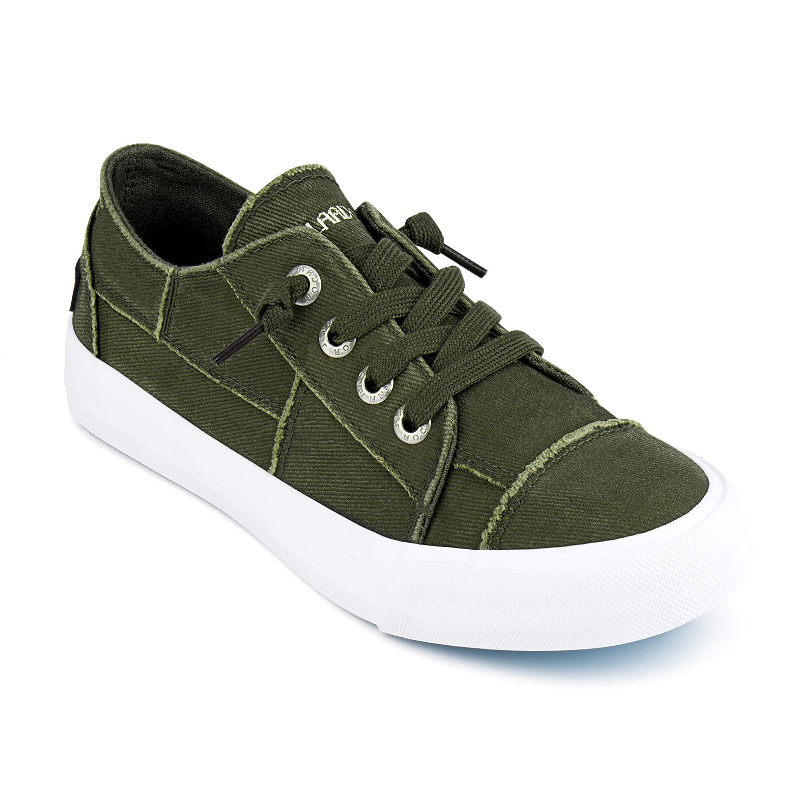 JENN ARDOR Women's Slip-On Canvas Sneakers - Low Top Comfortable Walking Shoes for Casual Wear, Work & Travel | Fashion Flats for Everyday Use