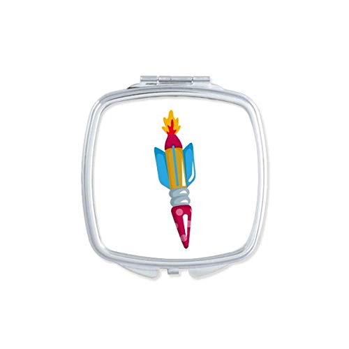 DIYthinker Universe & Alien Rocket Mirror - Portable Compact Double-Sided Pocket Makeup Mirror for Travel, Purse & On-The-Go Touch Ups