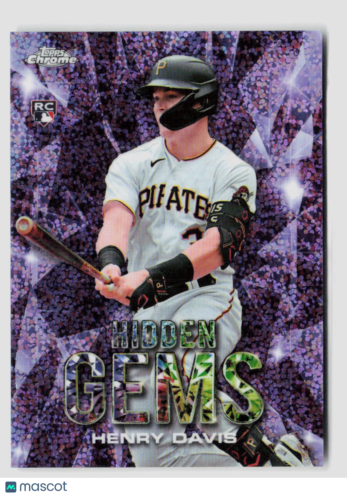 2024 Topps Chrome Henry Davis Hidden Gems Rookie Card - Case Hit HG 9 - Rare Baseball Collectible for Sports Fans & Card Investors (Perfect for Display, Trading, and Investment Collections)