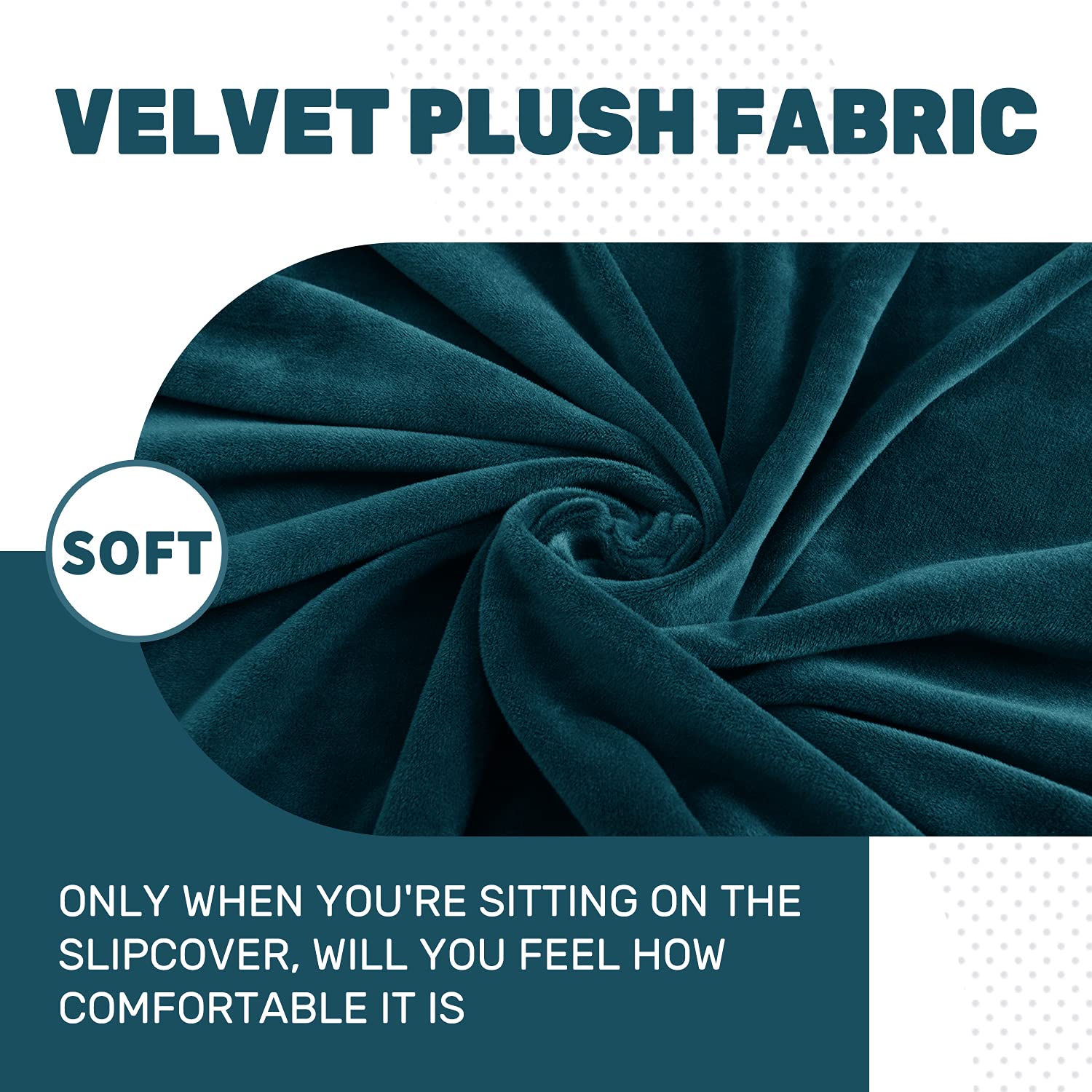 Velvet Plush 3-Piece Stretch Sofa Slipcover Set - Super Soft Anti-Slip Spandex Couch Cover for 2-Cushion Loveseat, Furniture Protector for Pets & Living Room (Loveseat, Blackish Green) - Perfect for Home Decor, Pet Owners & Cozy Family Gatherings