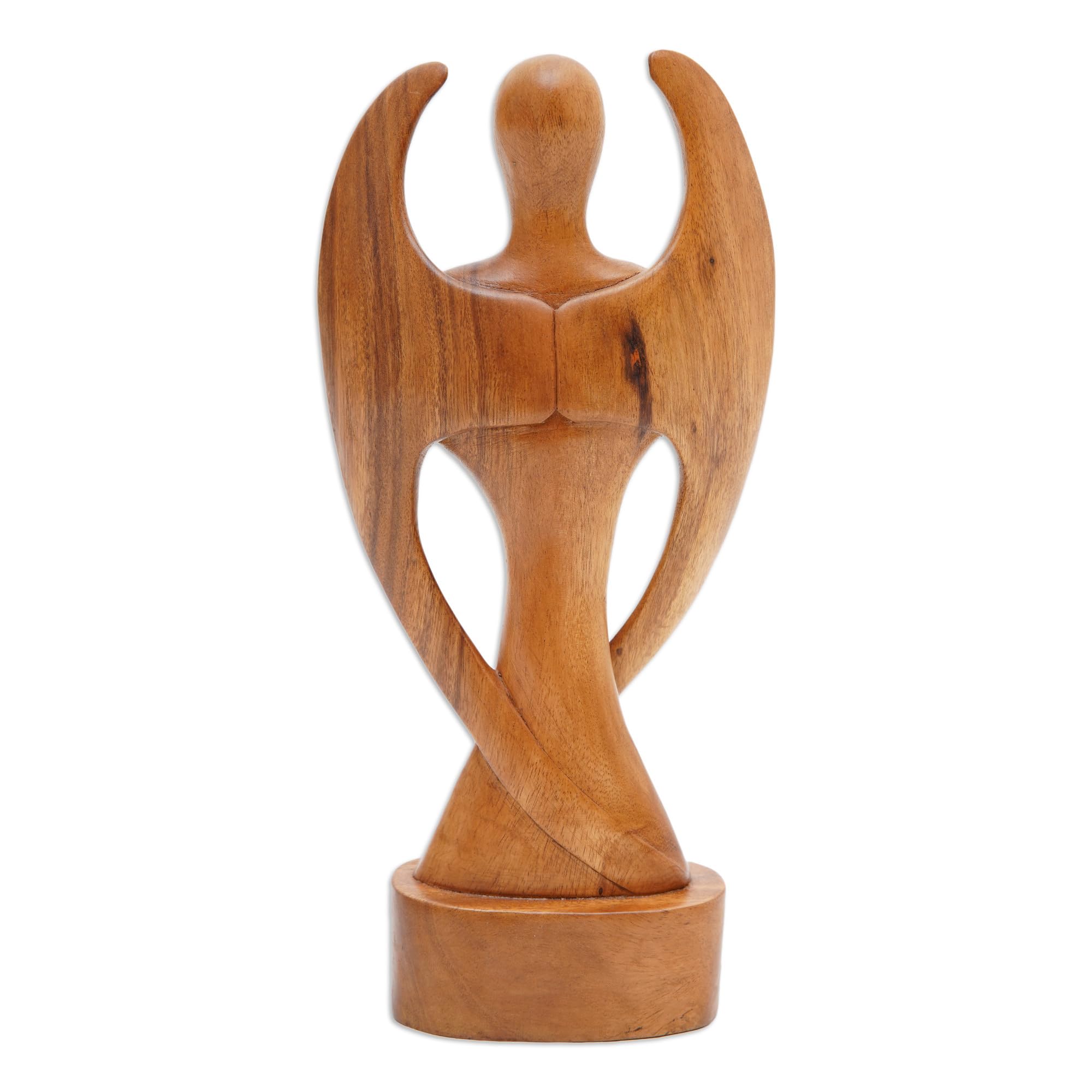 Handmade Baby Guardian Wood Suar Sculpture - Unique Handcrafted Nursery Decor for Baby Shower Gifts & Newborn Protection