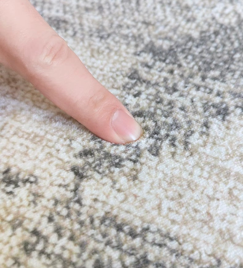 Modern Geometric Area Rug - Extra Large Gray Floor Carpet for Dining Room, Living Room, Bedroom & Office - Non-Slip Soft Home Decor Rug for High Traffic Areas