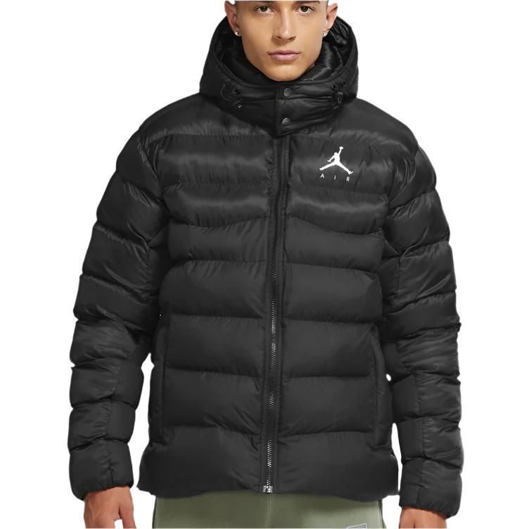 Jordan Jumpman Air Puffer Jacket for Men - Lightweight Winter Coat with Hood, Waterproof & Windproof - Perfect for Basketball, Running & Outdoor Activities
