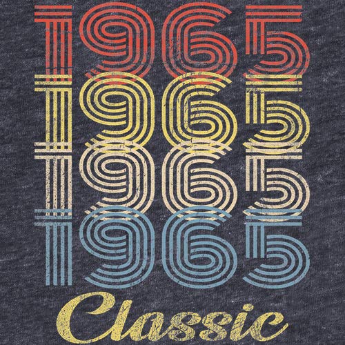 Vintage 1965 Retro 60th Birthday T-Shirt for Men - Classic 60th Birthday Gift Idea - Perfect for Milestone Celebrations & Party Outfits