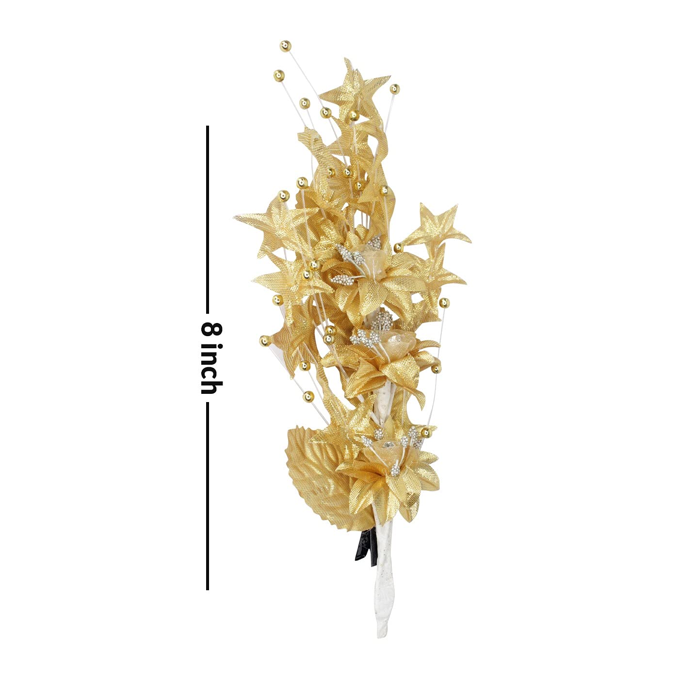 Majik Women's Artificial Flower Hair Pins Set of 2 - Elegant Floral Hair Clips for Weddings, Parties & Special Occasions - Perfect Bridal Hair Accessories for Prom, Dances & Formal Events